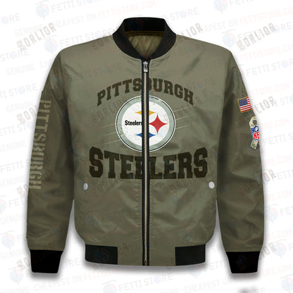 Pittsburgh Steelers - National Football League 2023 Unisex AOP Bomber Jacket V2