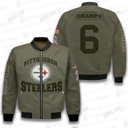 Pittsburgh Steelers - National Football League 2023 Unisex AOP Bomber Jacket V2