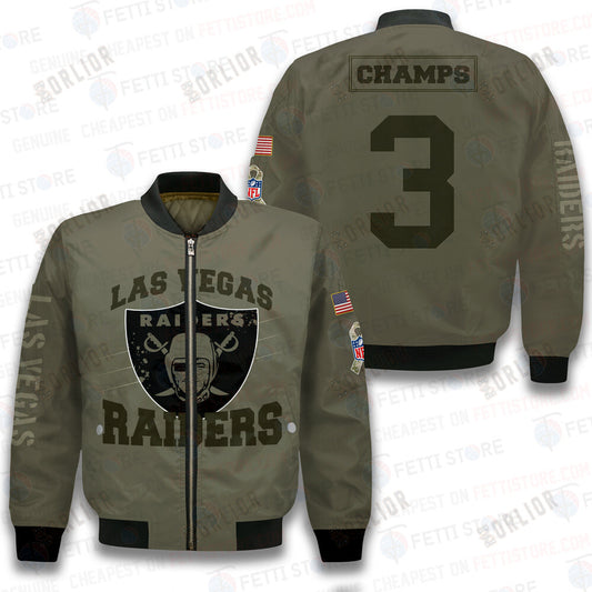 Las Vegas Raiders - National Football League 2023 Unisex AOP Bomber Jacket V2