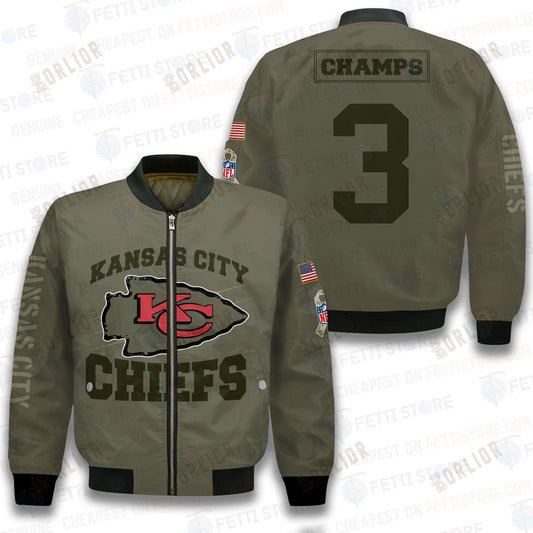 Kansas City Chiefs - National Football League 2023 Unisex AOP Bomber Jacket V2
