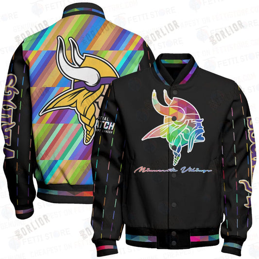 Minnesota Vikings - National Football League AOP Varsity Jacket V2