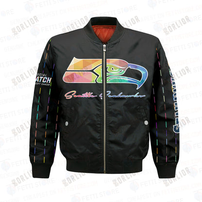 Seattle Seahawks - National Football League AOP Bomber Jacket V2