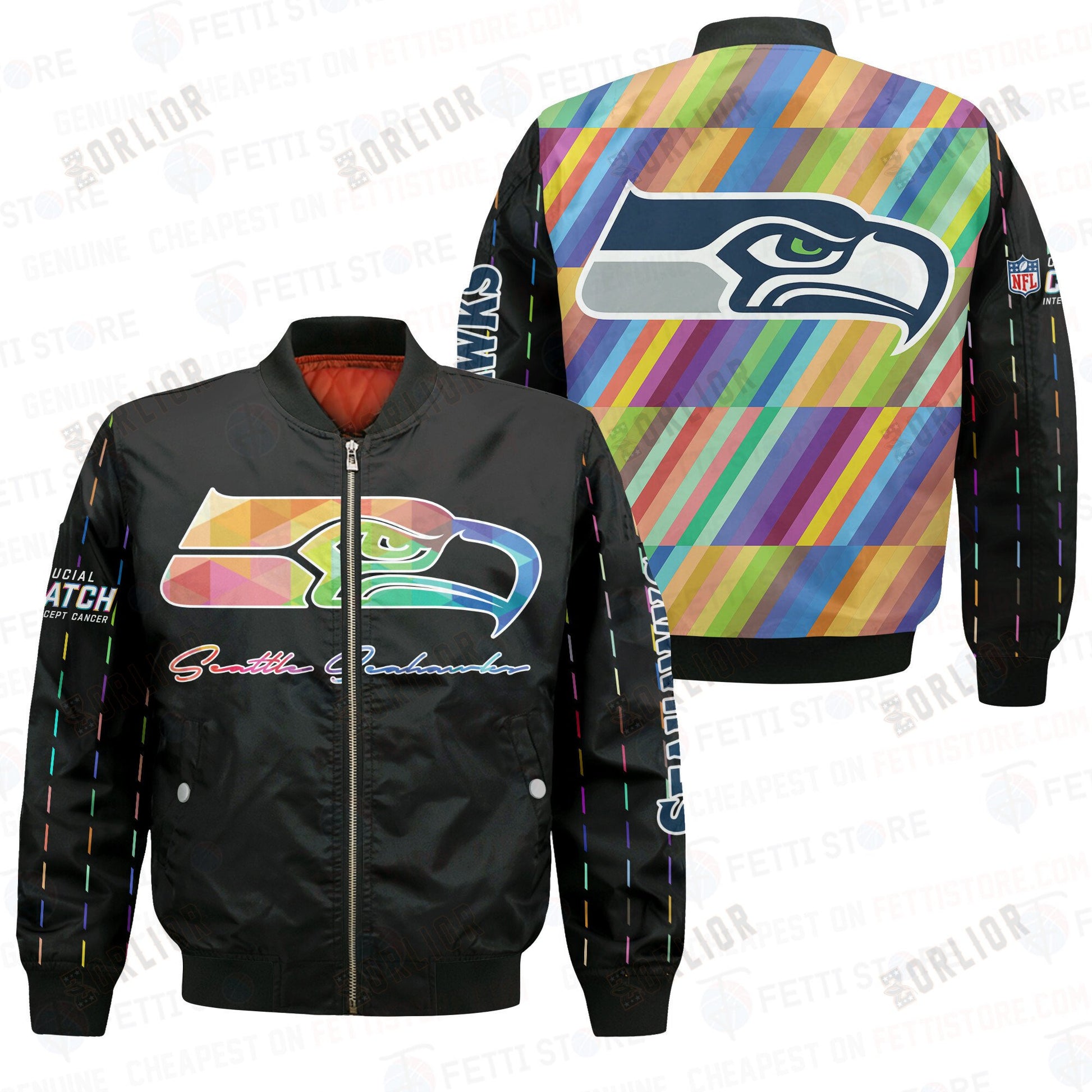 Seattle Seahawks - National Football League AOP Bomber Jacket V2