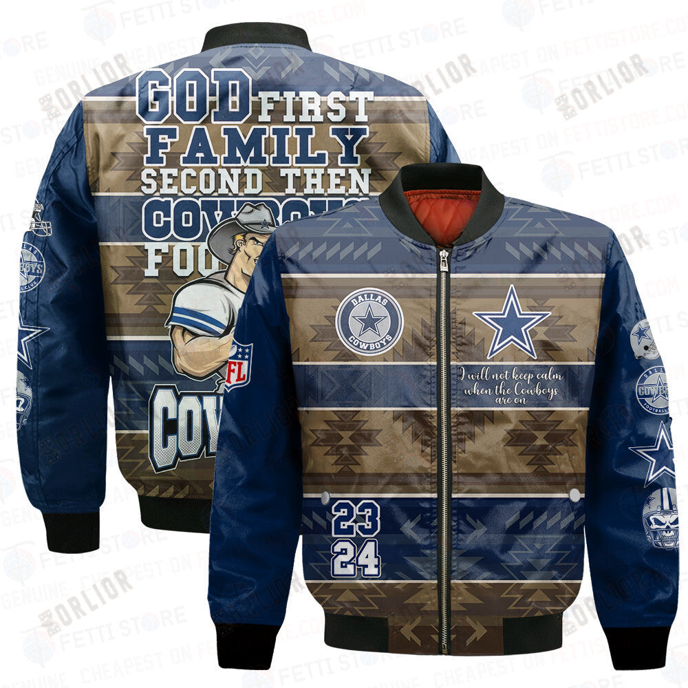 Dallas Cowboys - National Football League AOP Bomber Jacket STM V1