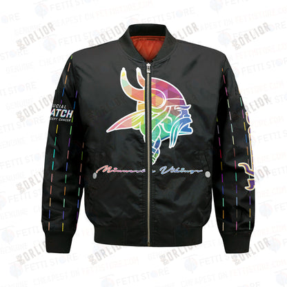Minnesota Vikings - National Football League AOP Bomber Jacket V2