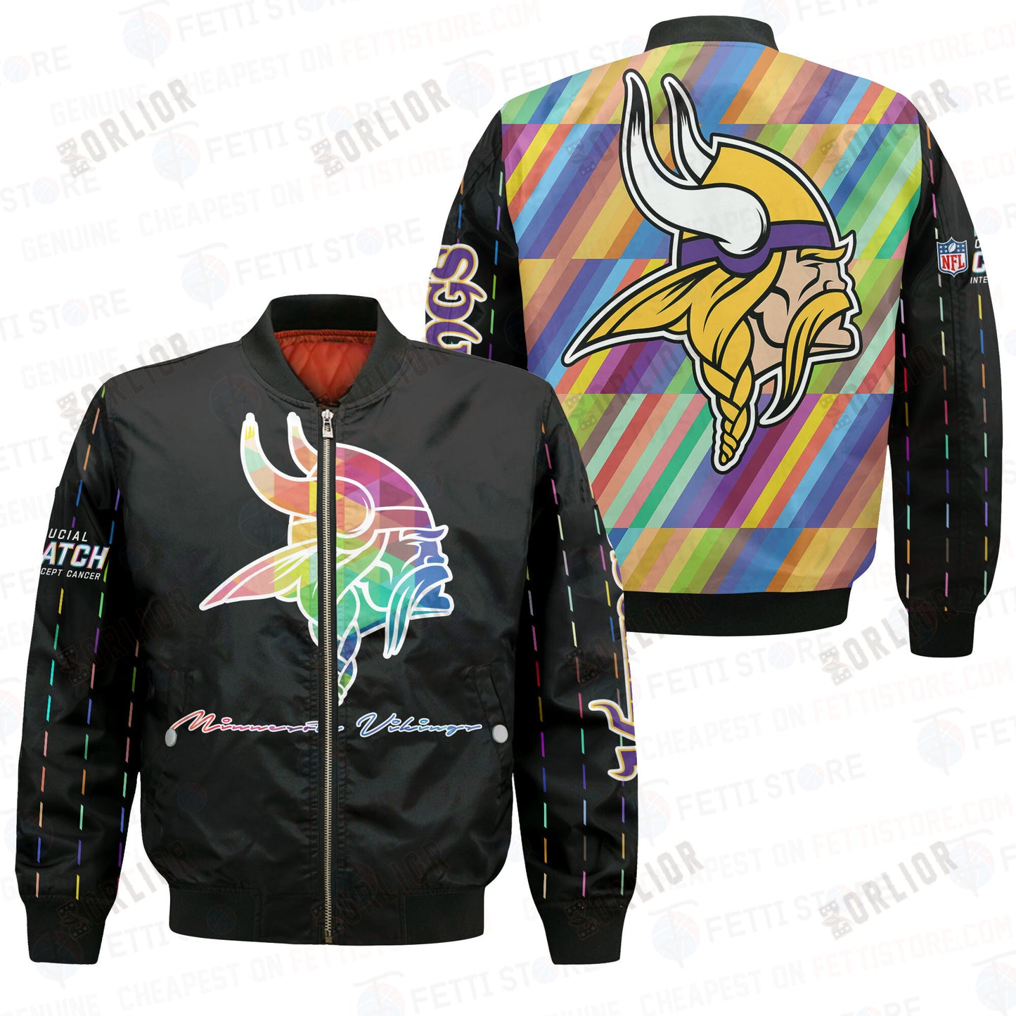 Minnesota Vikings - National Football League AOP Bomber Jacket V2