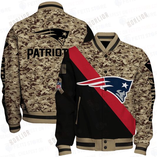 New England Patriots - National Football League AOP Varsity Jacket V1