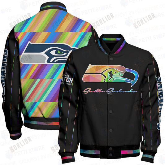 Seattle Seahawks - National Football League AOP Varsity Jacket V2