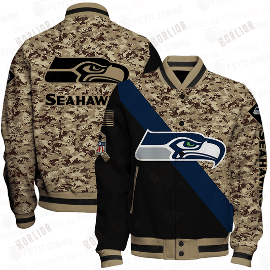 Seattle Seahawks - National Football League AOP Varsity Jacket V1
