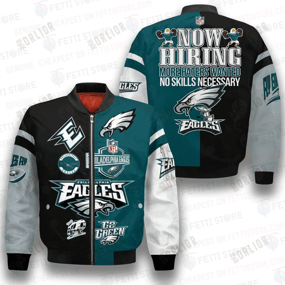 Philadelphia Eagles Pattern NFL 3D Bomber Jacket STM V1