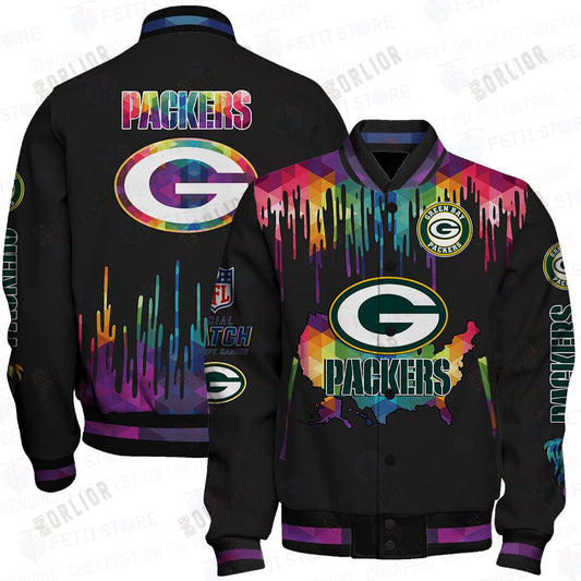 Green Bay Packers - National Football League AOP Varsity Jacket V3