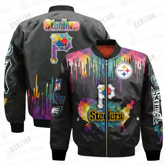 Pittsburgh Steelers - National Football League AOP Bomber Jacket V3