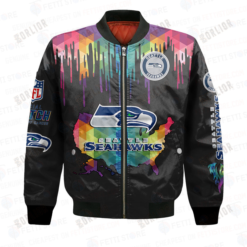 Seattle Seahawks - National Football League AOP Bomber Jacket V3
