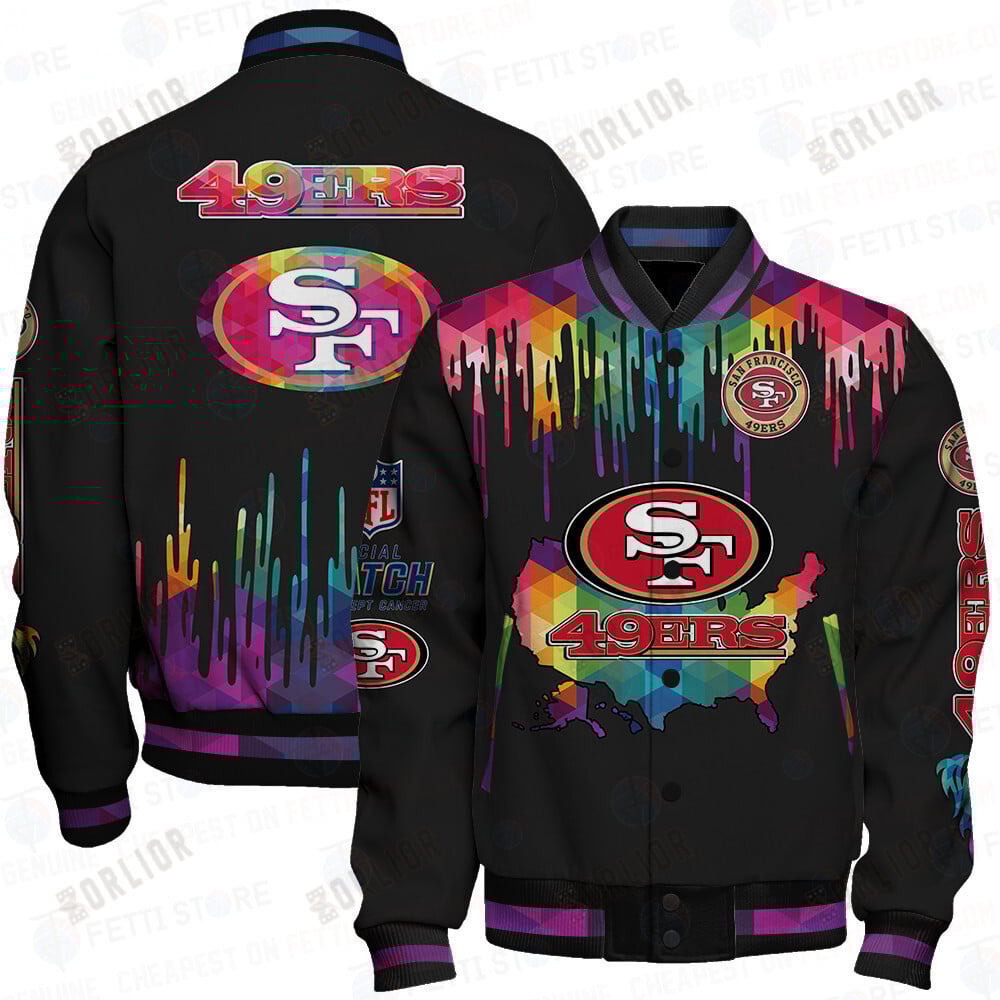 San Francisco 49ers - National Football League AOP Varsity Jacket V3
