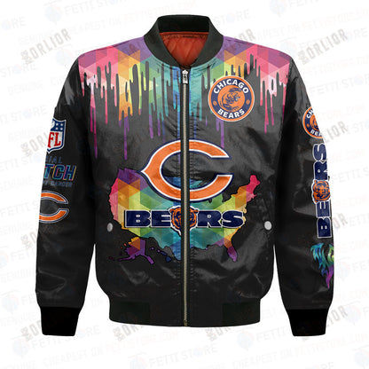 Chicago Bears - National Football League AOP Bomber Jacket V3
