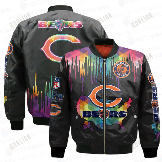 Chicago Bears - National Football League AOP Bomber Jacket V3