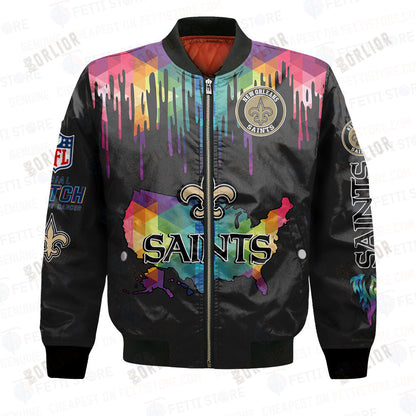 New Orleans Saints - National Football League AOP Bomber Jacket V3