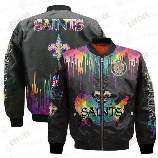 New Orleans Saints - National Football League AOP Bomber Jacket V3