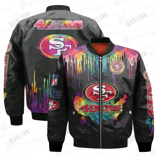 San Francisco 49ers - National Football League AOP Bomber Jacket V3
