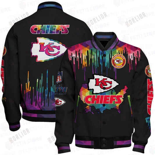 Kansas City Chiefs - National Football League AOP Varsity Jacket V3