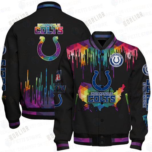 Indianapolis Colts - National Football League AOP Varsity Jacket V3