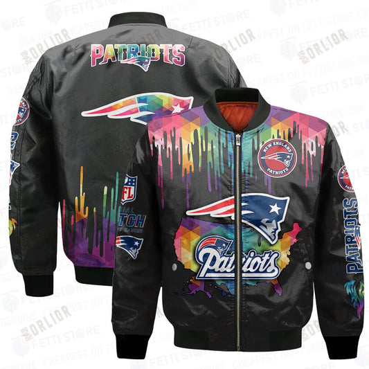 New England Patriots - National Football League AOP Bomber Jacket V3