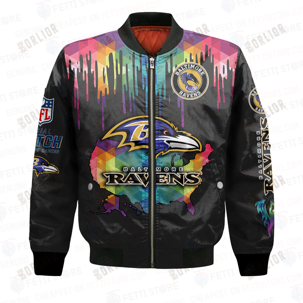 Baltimore Ravens - National Football League AOP Bomber Jacket V3
