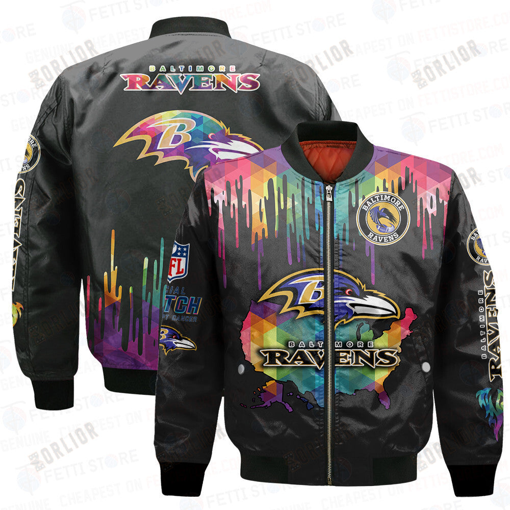 Baltimore Ravens - National Football League AOP Bomber Jacket V3
