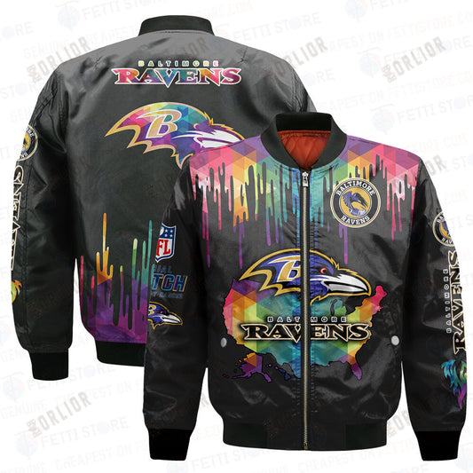 Baltimore Ravens - National Football League AOP Bomber Jacket V3