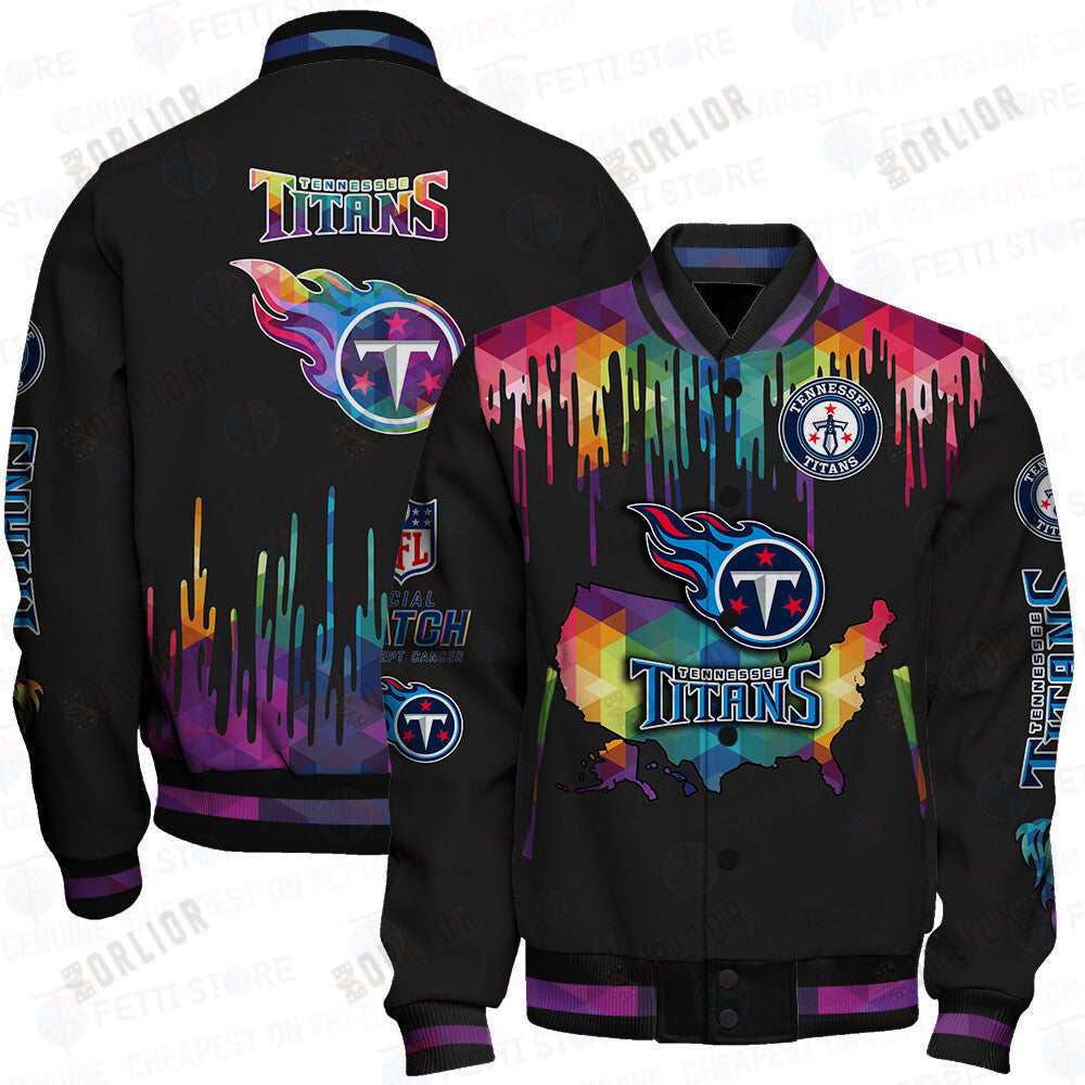 Tennessee Titans - National Football League AOP Varsity Jacket V3