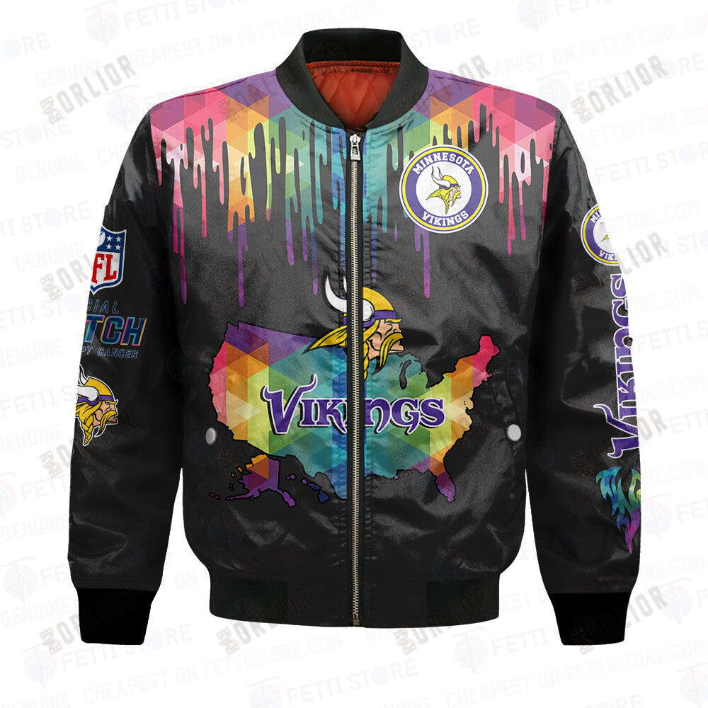 Minnesota Vikings - National Football League AOP Bomber Jacket V3