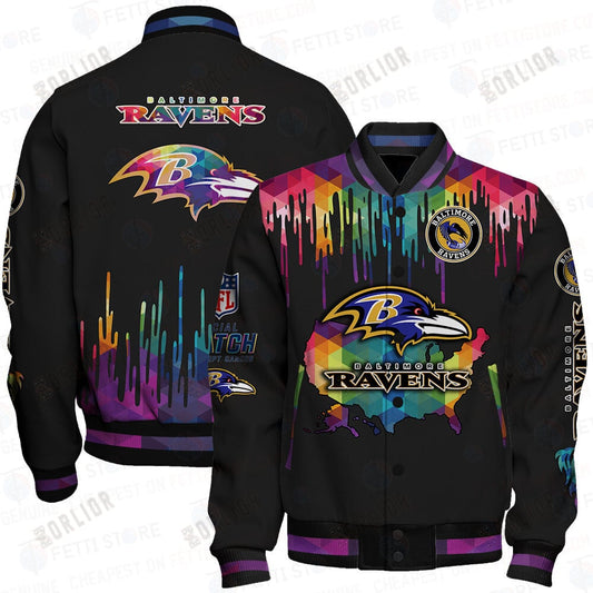 Baltimore Ravens - National Football League AOP Varsity Jacket V3