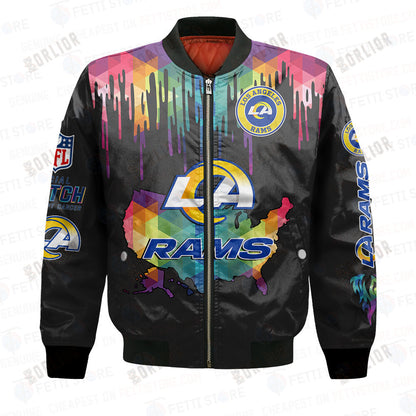 Los Angeles Rams - National Football League AOP Bomber Jacket V3