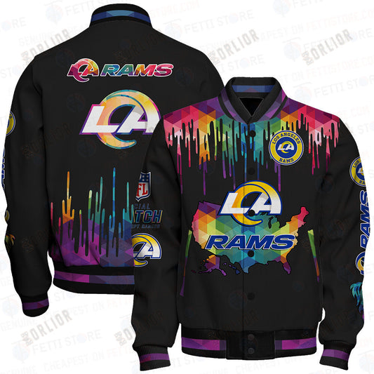 Los Angeles Rams - National Football League AOP Varsity Jacket V3