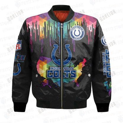 Indianapolis Colts - National Football League AOP Bomber Jacket V3