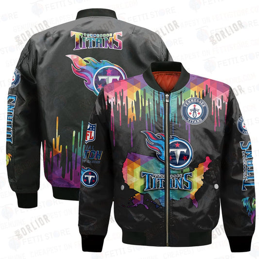 Tennessee Titans - National Football League AOP Bomber Jacket V3
