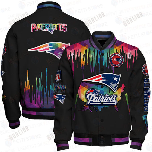 New England Patriots - National Football League AOP Varsity Jacket V3