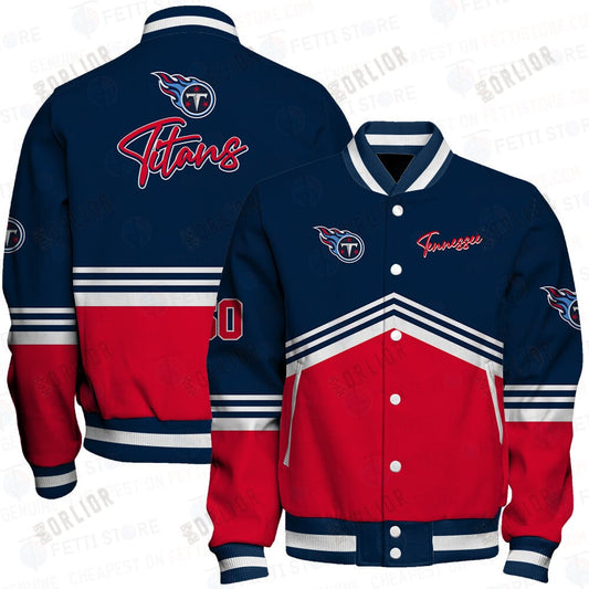 Tennessee Titans - National Football League AOP Varsity Jacket V4