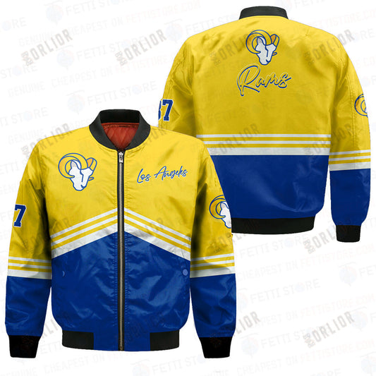 Los Angeles Rams - National Football League AOP Bomber Jacket V4