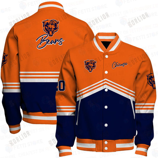 Chicago Bears - National Football League AOP Varsity Jacket V4