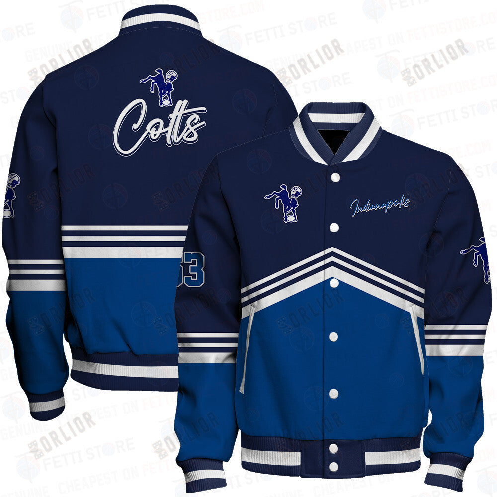 Indianapolis Colts - National Football League AOP Varsity Jacket V4