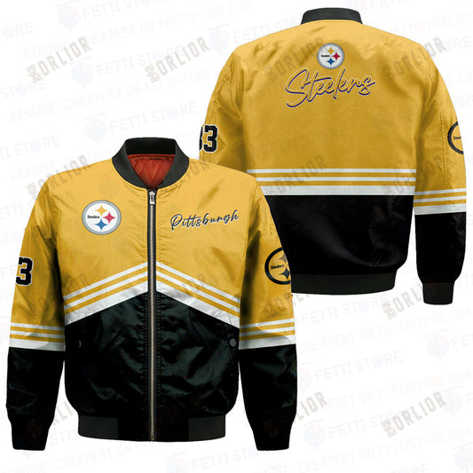 Pittsburgh Steelers - National Football League AOP Bomber Jacket V4