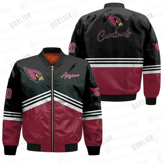Arizona Cardinals - National Football League AOP Bomber Jacket V4