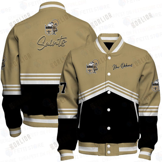 New Orleans Saints - National Football League AOP Varsity Jacket V4