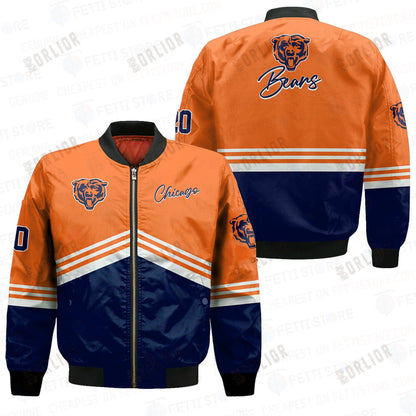 Chicago Bears - National Football League AOP Bomber Jacket V4
