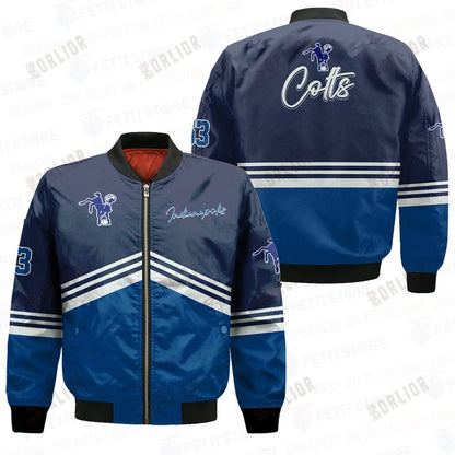 Indianapolis Colts - National Football League AOP Bomber Jacket V4