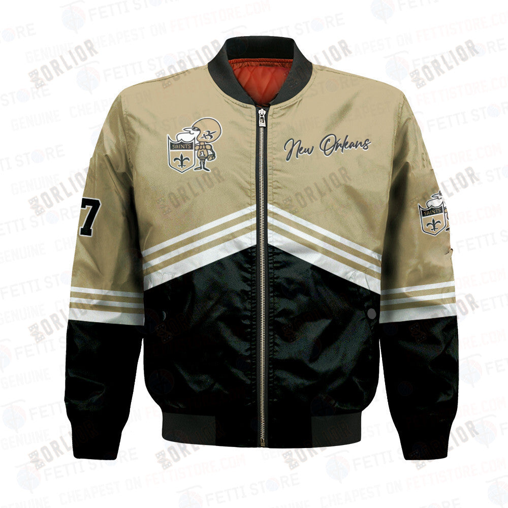 New Orleans Saints - National Football League AOP Bomber Jacket V4