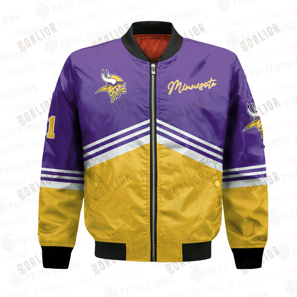Minnesota Vikings - National Football League AOP Bomber Jacket V4