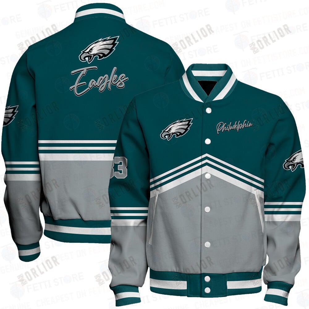 Philadelphia Eagles - National Football League AOP Varsity Jacket V4