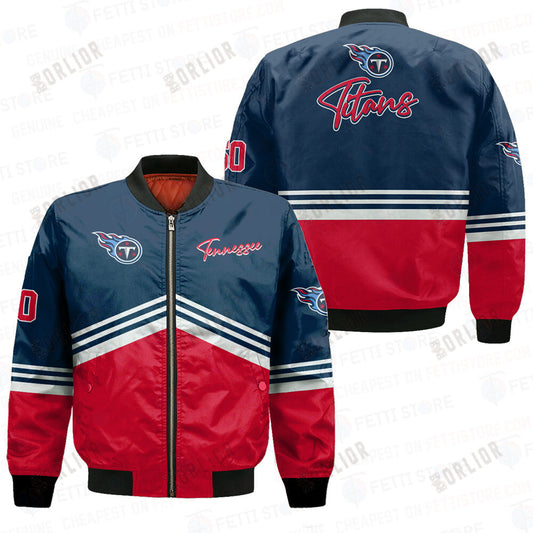 Tennessee Titans - National Football League AOP Bomber Jacket V4